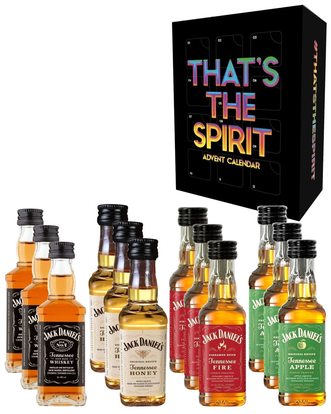 Jack Daniel's Flavours Advent Calendar, 12 x 5 cl