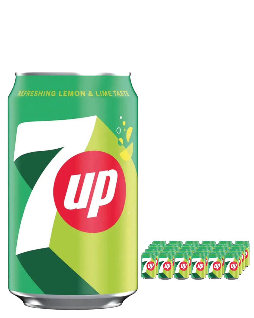 7 Up Soft Drink Can Multipack, 24 x 330 ml Soft Drinks & Mixers