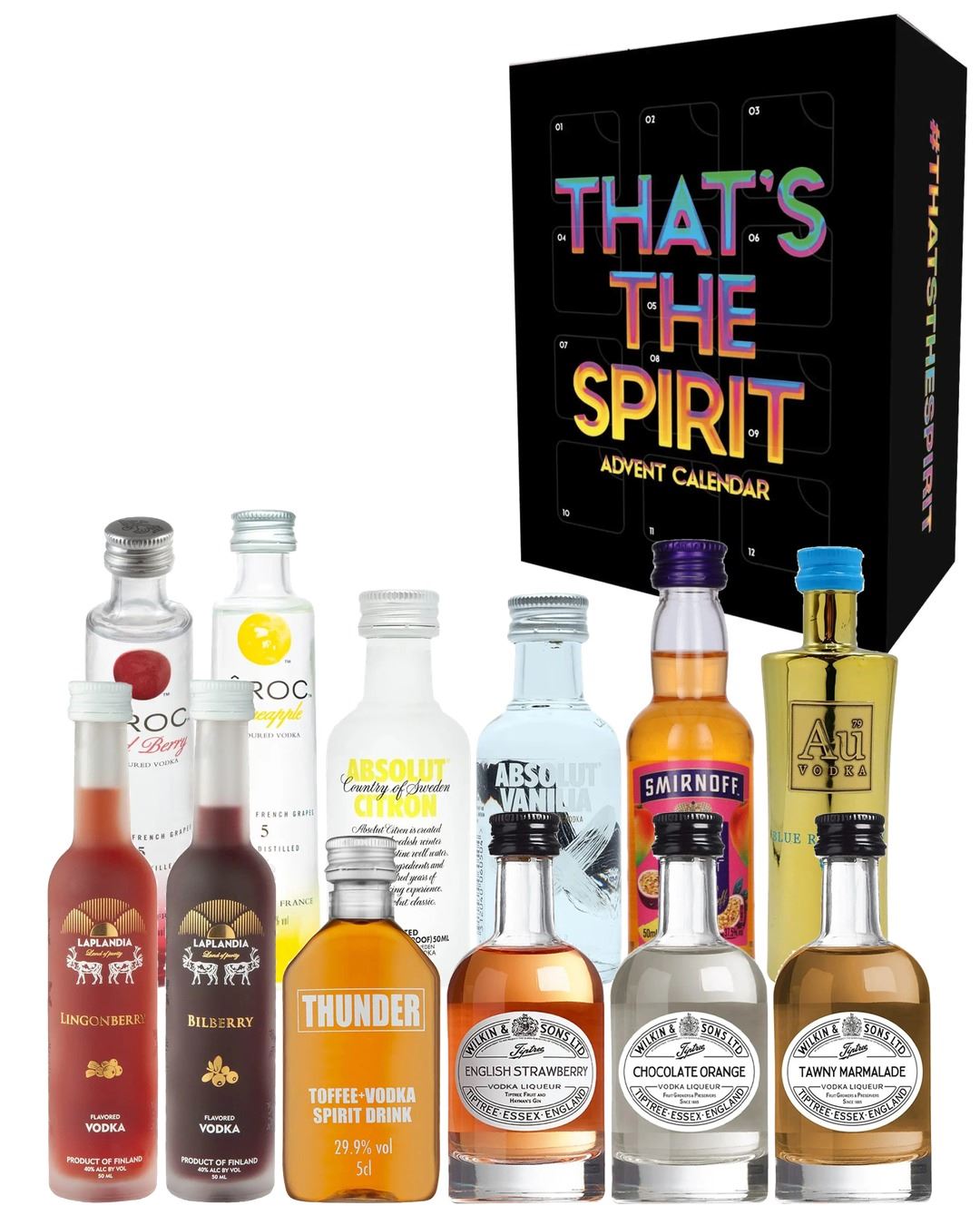 That's the Spirit Flavoured Vodka Advent Calendar, 12 x 5 cl
