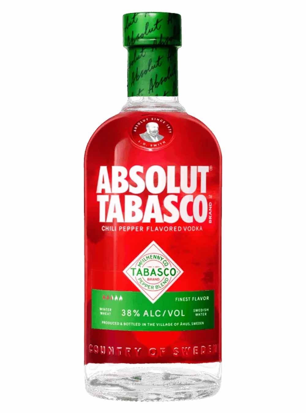 Absolut x Tabasco Flavoured Vodka, 70 cl