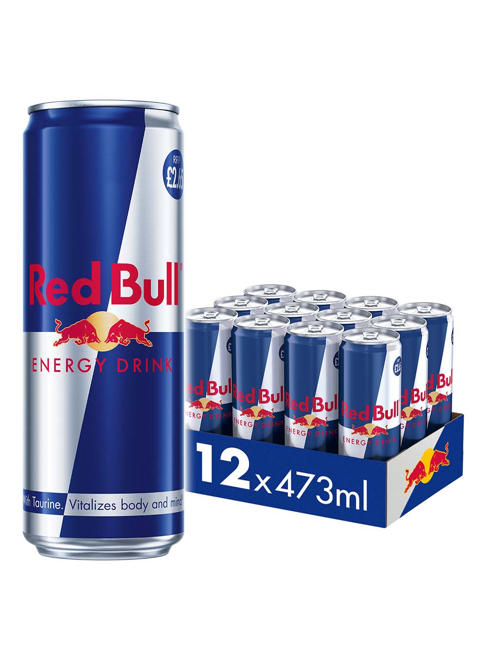 Red Bull Energy Drink Multipack, 12 x 473 ml