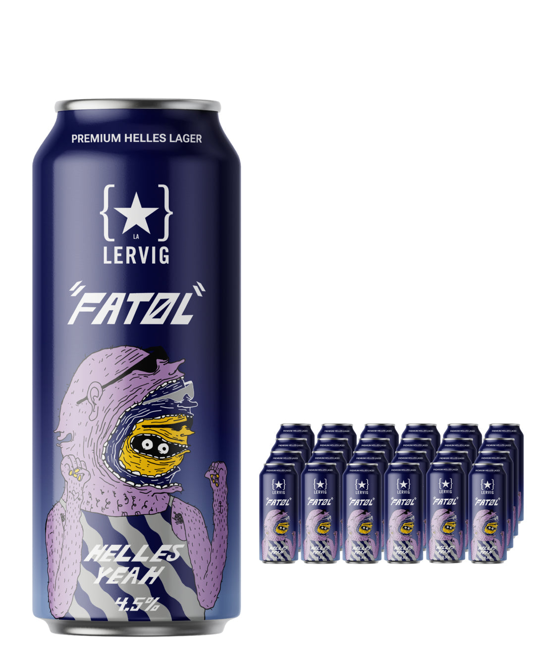 Lervig Helles Yeah Beer Can Multipack, 24 x 500 ml