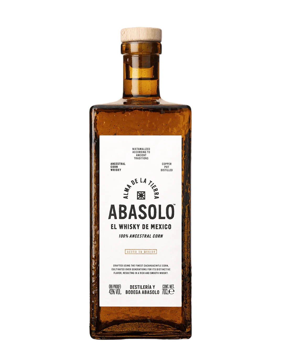 Abasolo Mexican Corn Whiskey, 70 cl Whisky