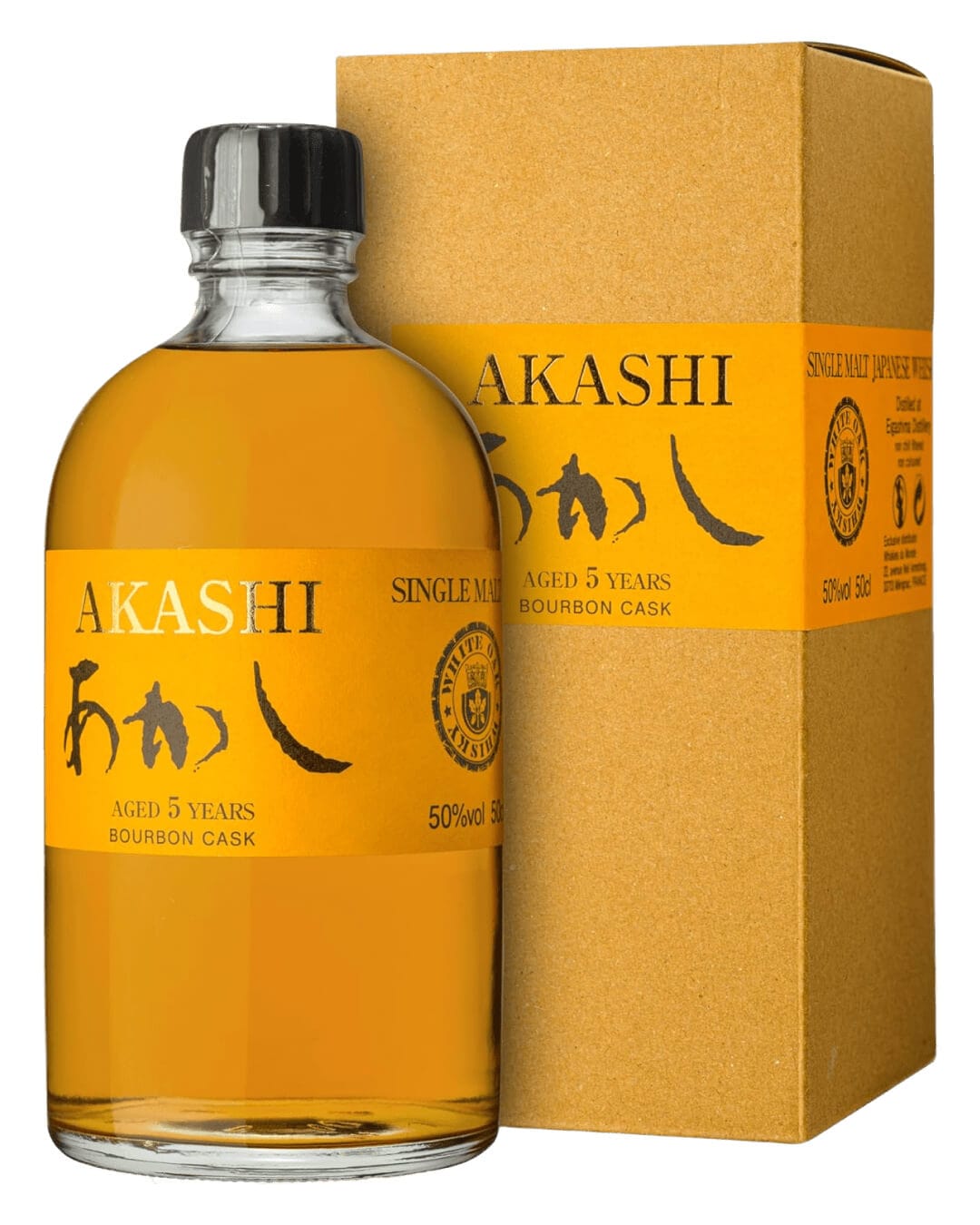 Akashi Bourbon Cask 5 Year Old Japanese Single Malt Whisky, 50 cl Whisky