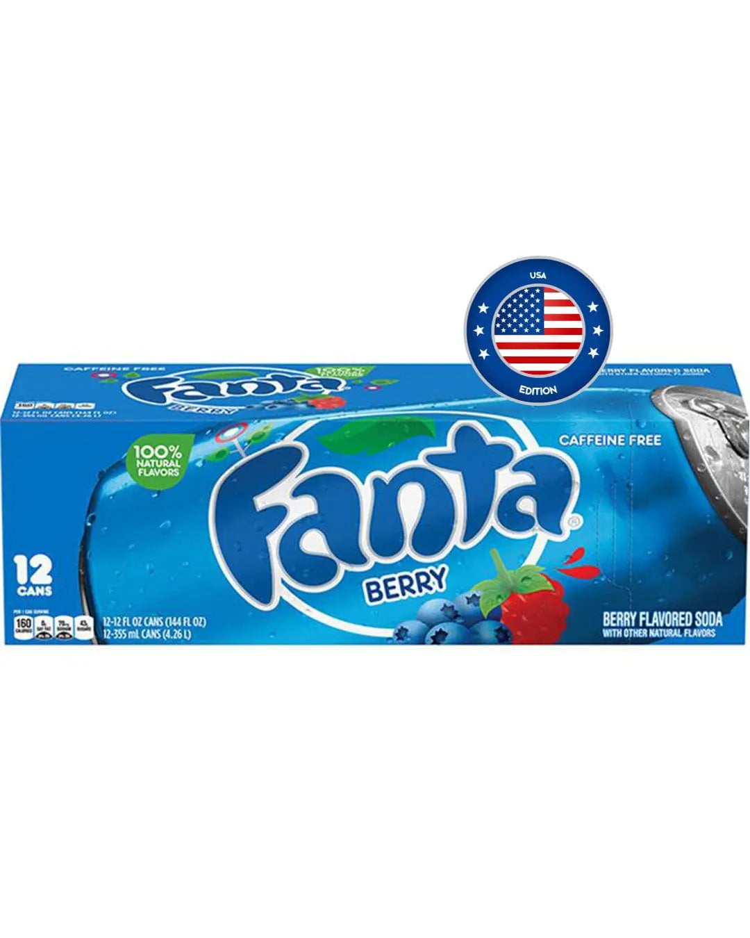 American Fanta Berry Soda Multipack, 12 x 355 ml Soft Drinks & Mixers