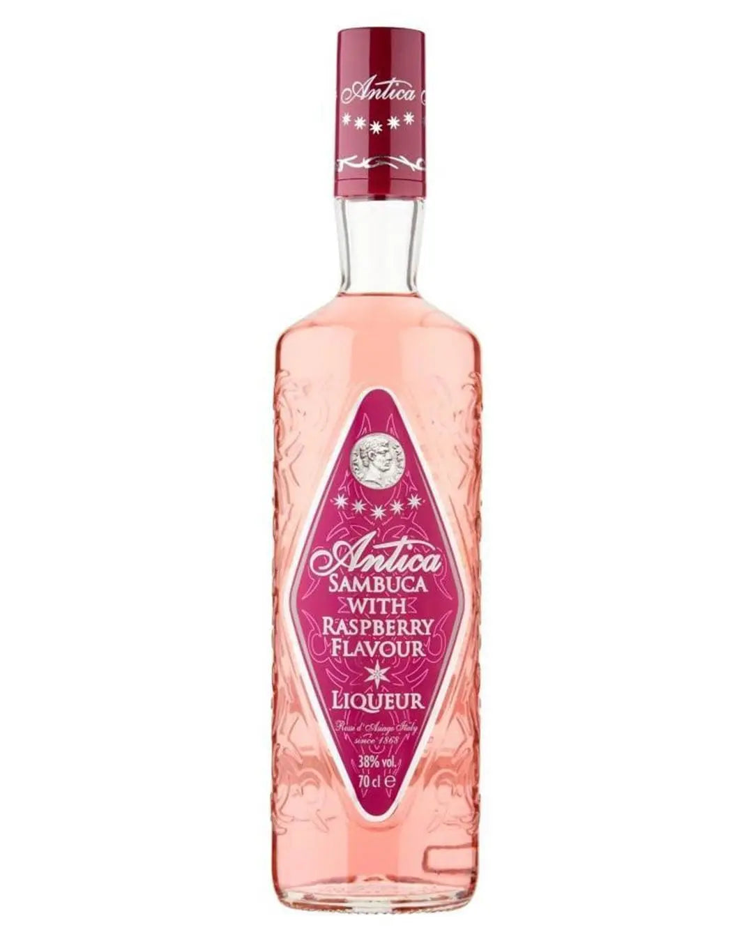 Antica Sambuca with Raspberry, 70 cl Liqueurs & Other Spirits 8004747006754