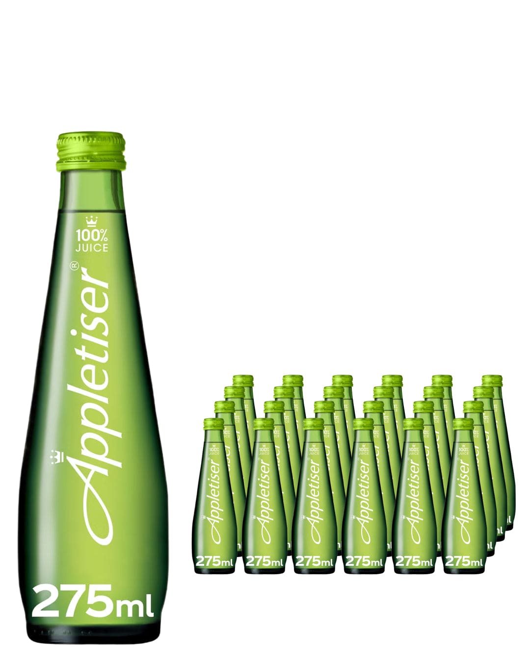 Appletiser Sparkling Apple Juice Glass Bottle Multipack, 24 x 275 ml Soft Drinks & Mixers