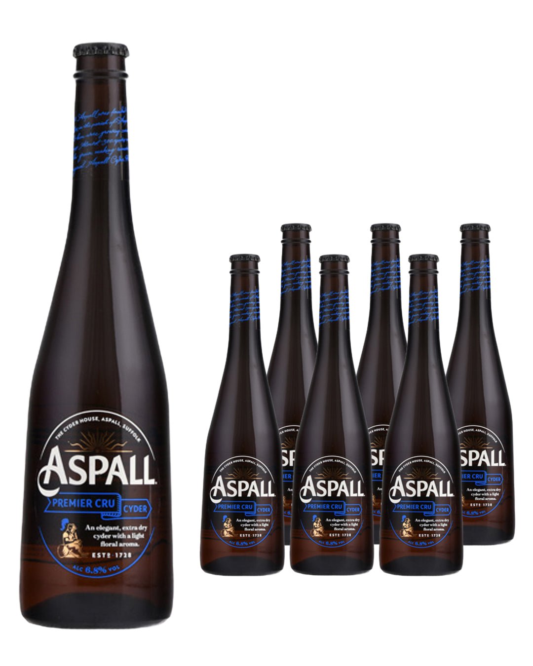 Aspall Premier Cru Dry Cyder Multipack, 6 x 500 ml Cider