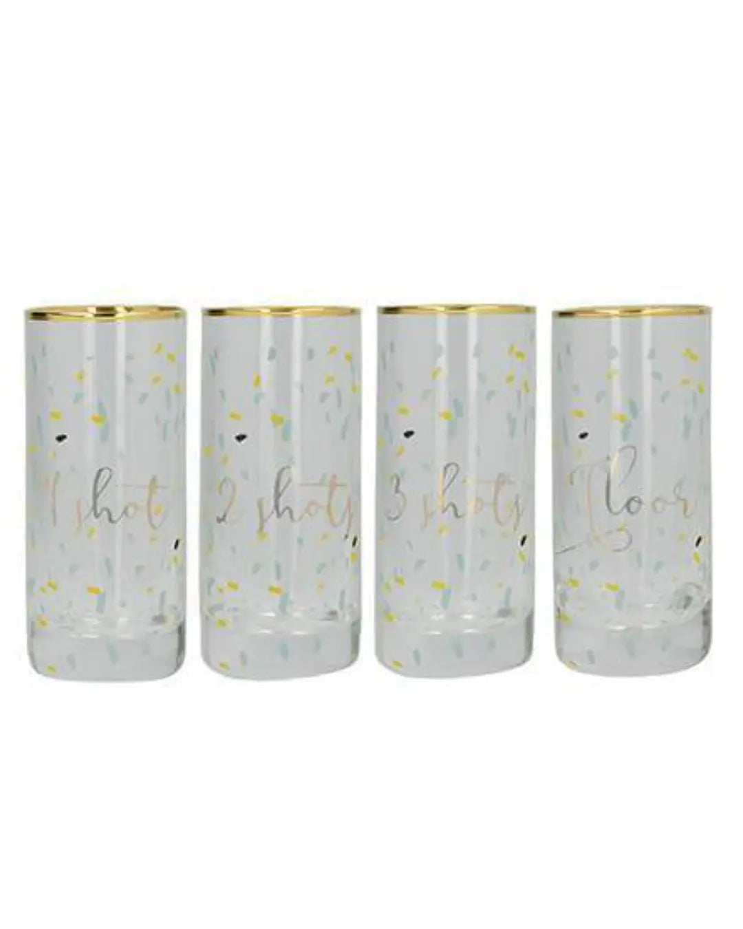 Ava & I Party Shot Glasses Set Of 4 Tableware 5050993320963