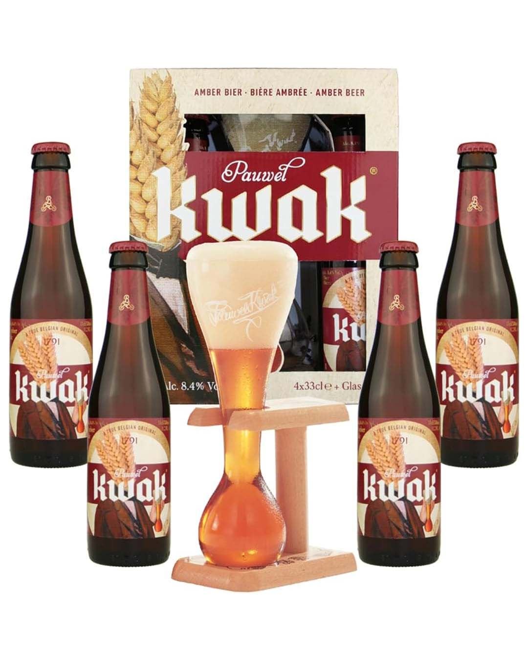 Kwak Amber Beer Glass Gift Pack, 4 x 330 ml