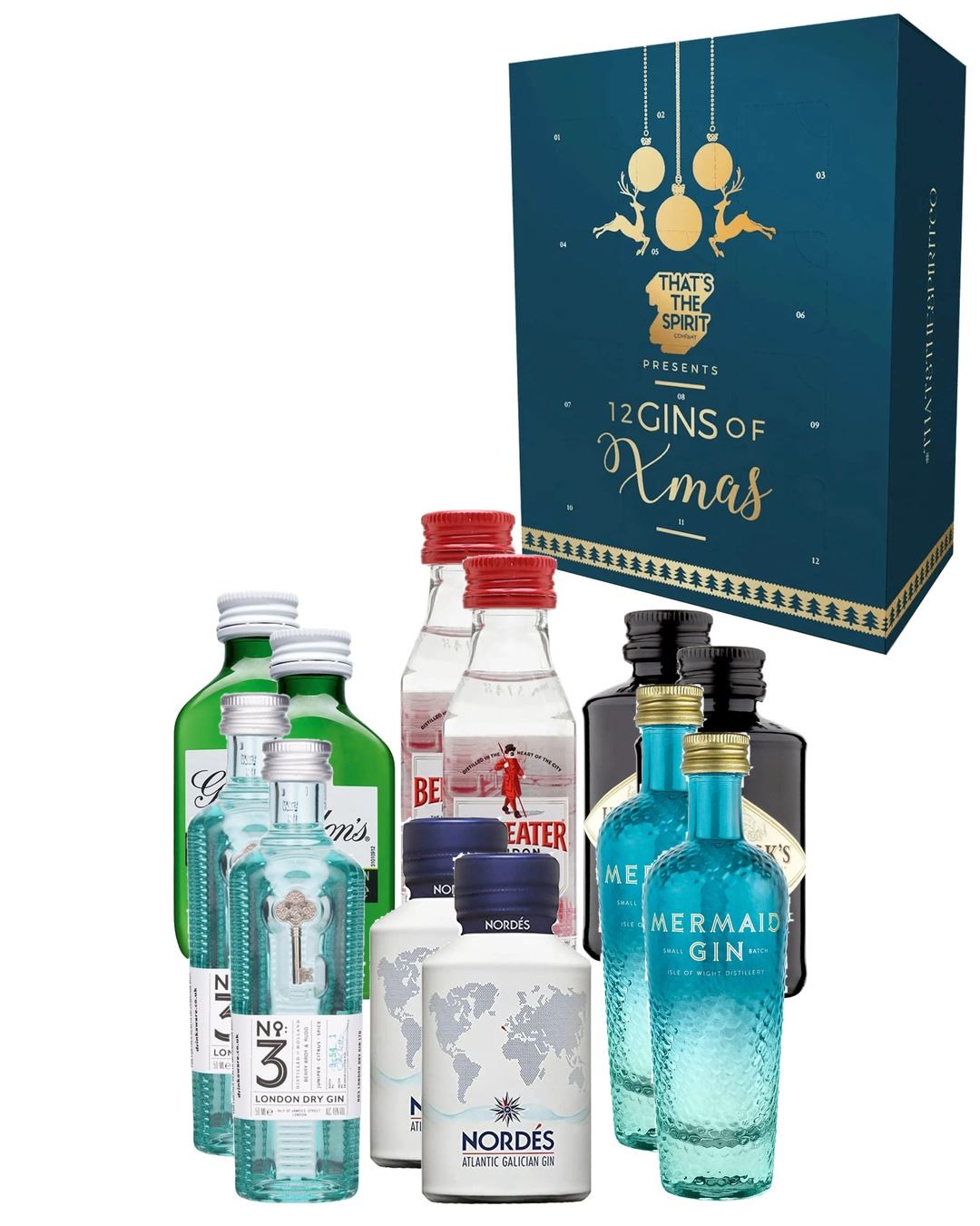 Classic Gin Advent Calendar, 12 x 5 cl