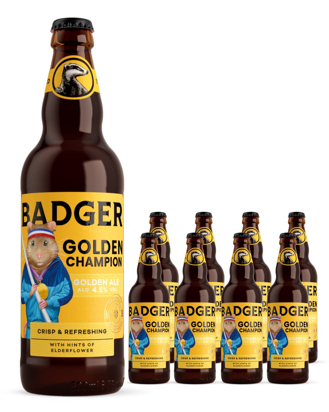 Badger Golden Champion Golden Ale Multipack, 8 x 500 ml Beer