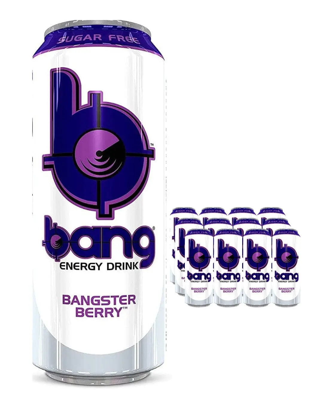 Bang Bangster Berry Energy Drink Multipack, 12 x 500 ml Soft Drinks & Mixers 8720211190216