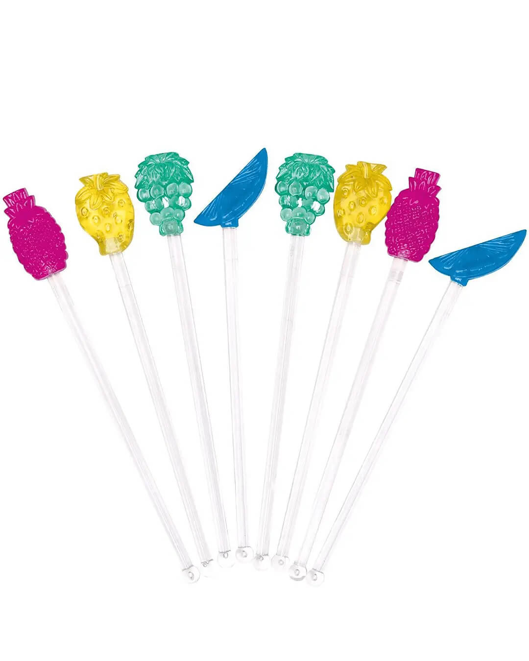 BarCraft Novelty Fruit Pattern Cocktail Stirrers Tableware