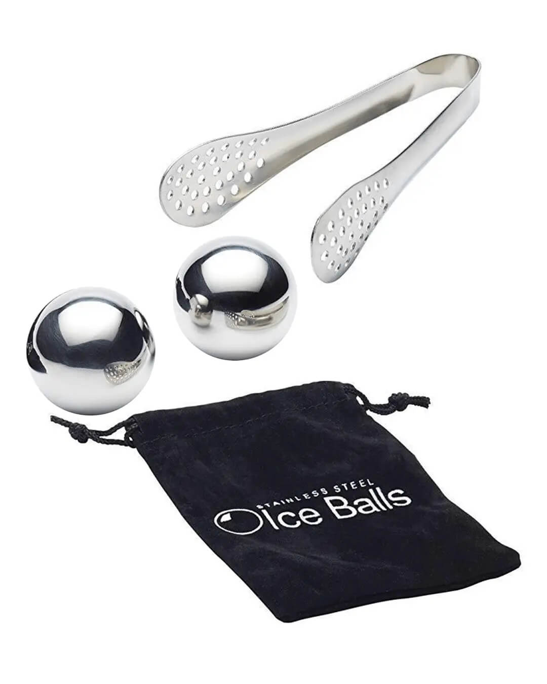 BarCraft Stainless Steel Large Spherical Ice Ball Set Barware 15028250583557