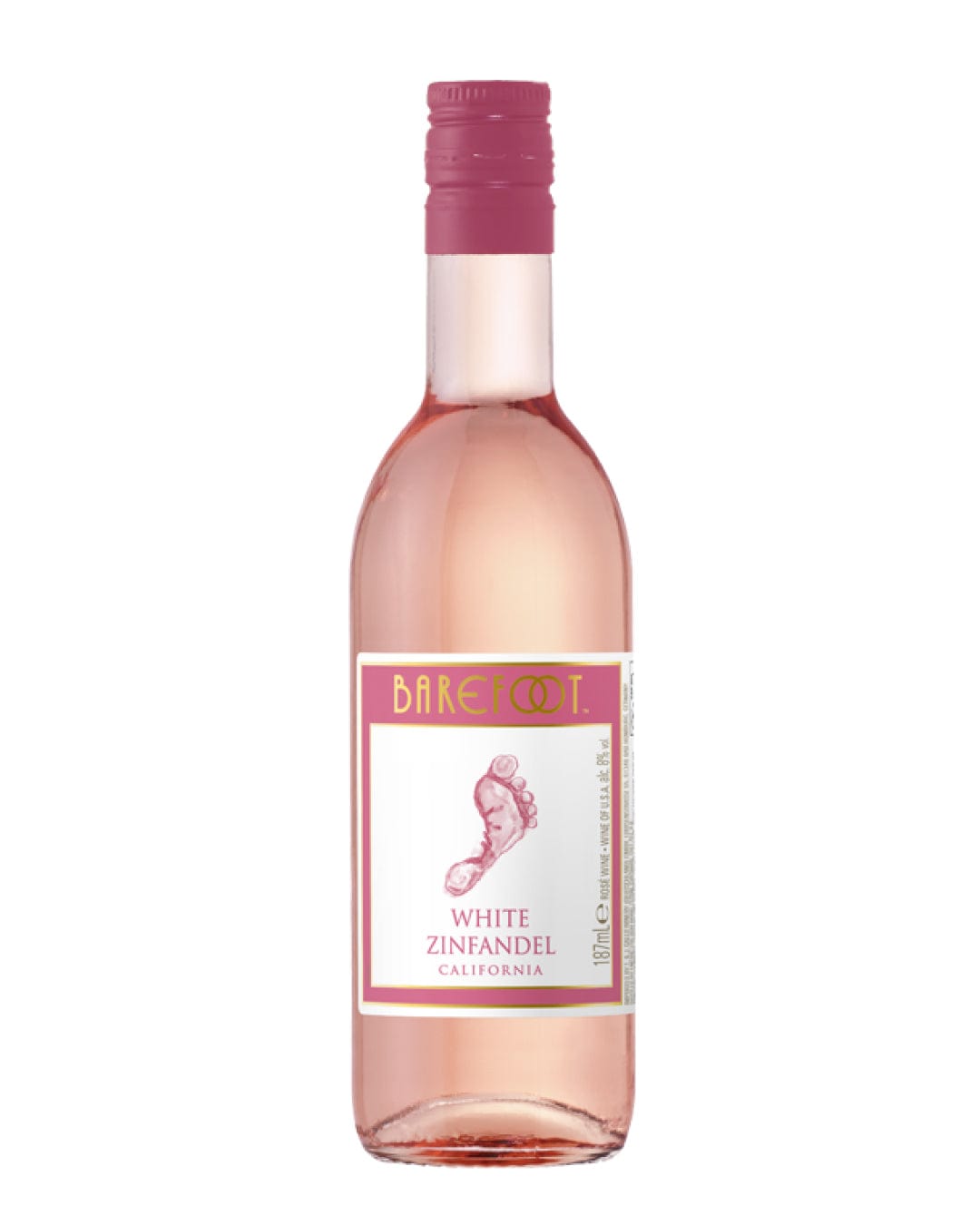 Barefoot White Zinfandel Miniture, 187 ml Wine Miniatures