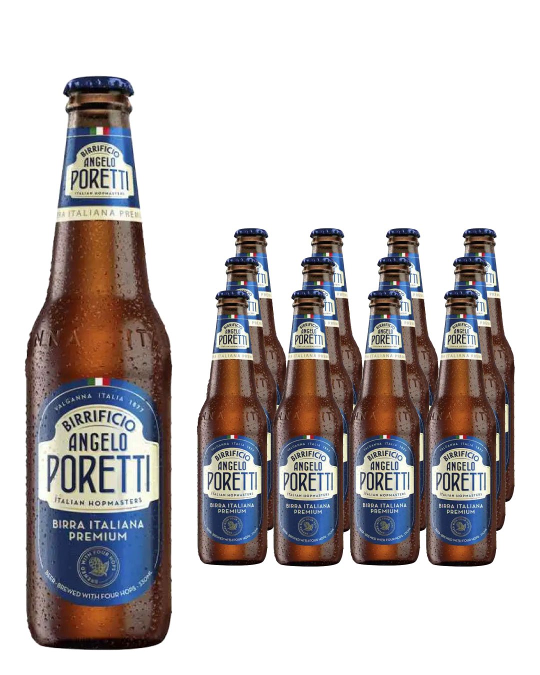 Birrificio Angelo Poretti Italian Lager Beer Multipack, 12 x 330 ml Beer