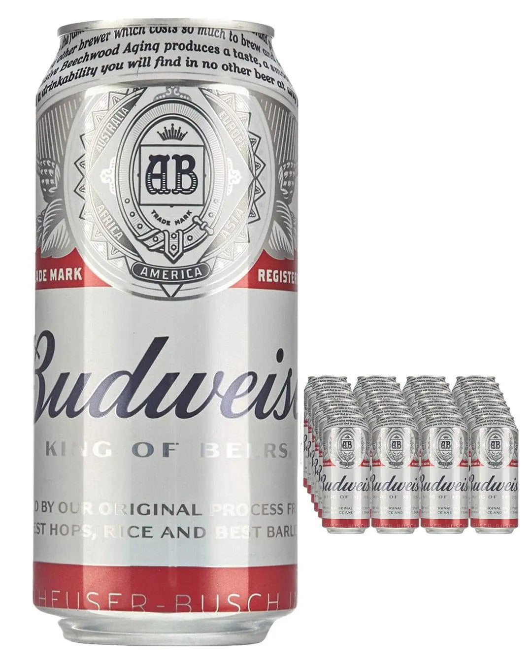 Budweiser Premium Lager Beer Can Multipack, 24 x 440 ml Beer 5014379013757