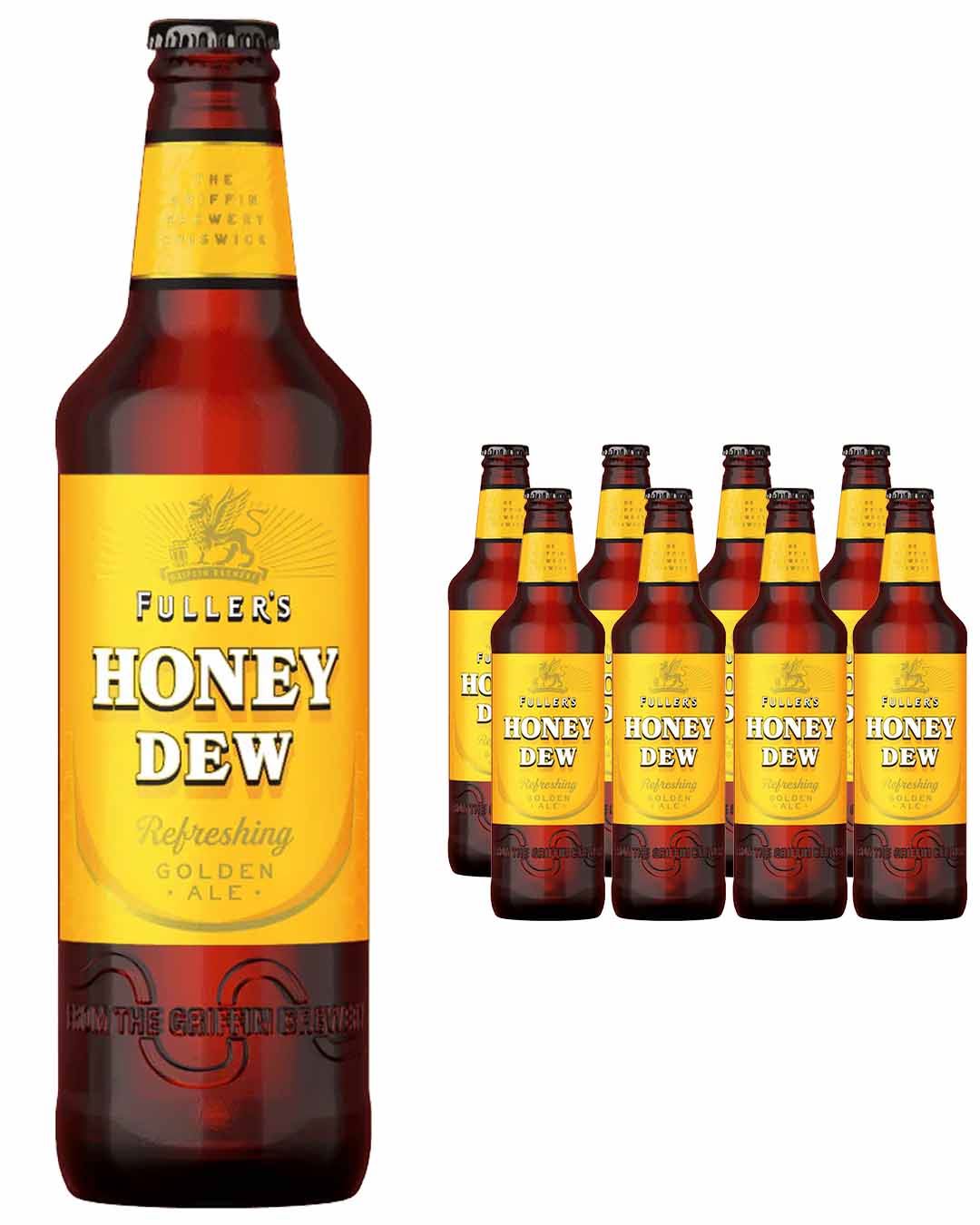 Fullers Honey Dew Golden Ale Beer Bottle Multipack, 8 x 500 ml