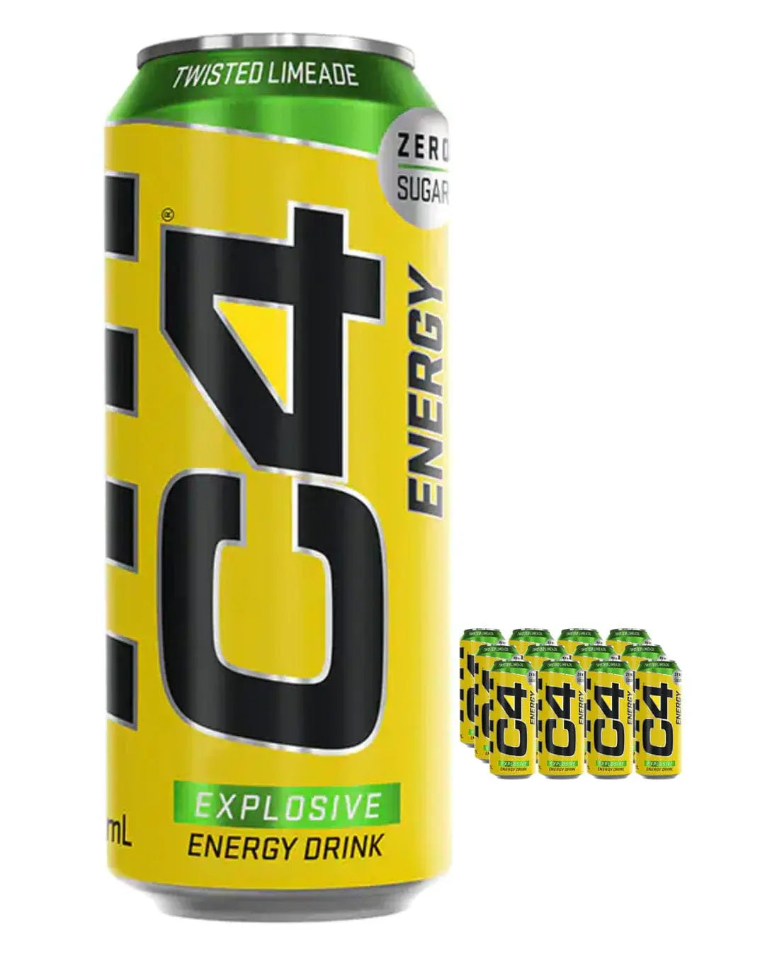 Cellucor C4 Energy Carbonated Twisted Limeade Multipack, 12 x 500 ml Soft Drinks & Mixers