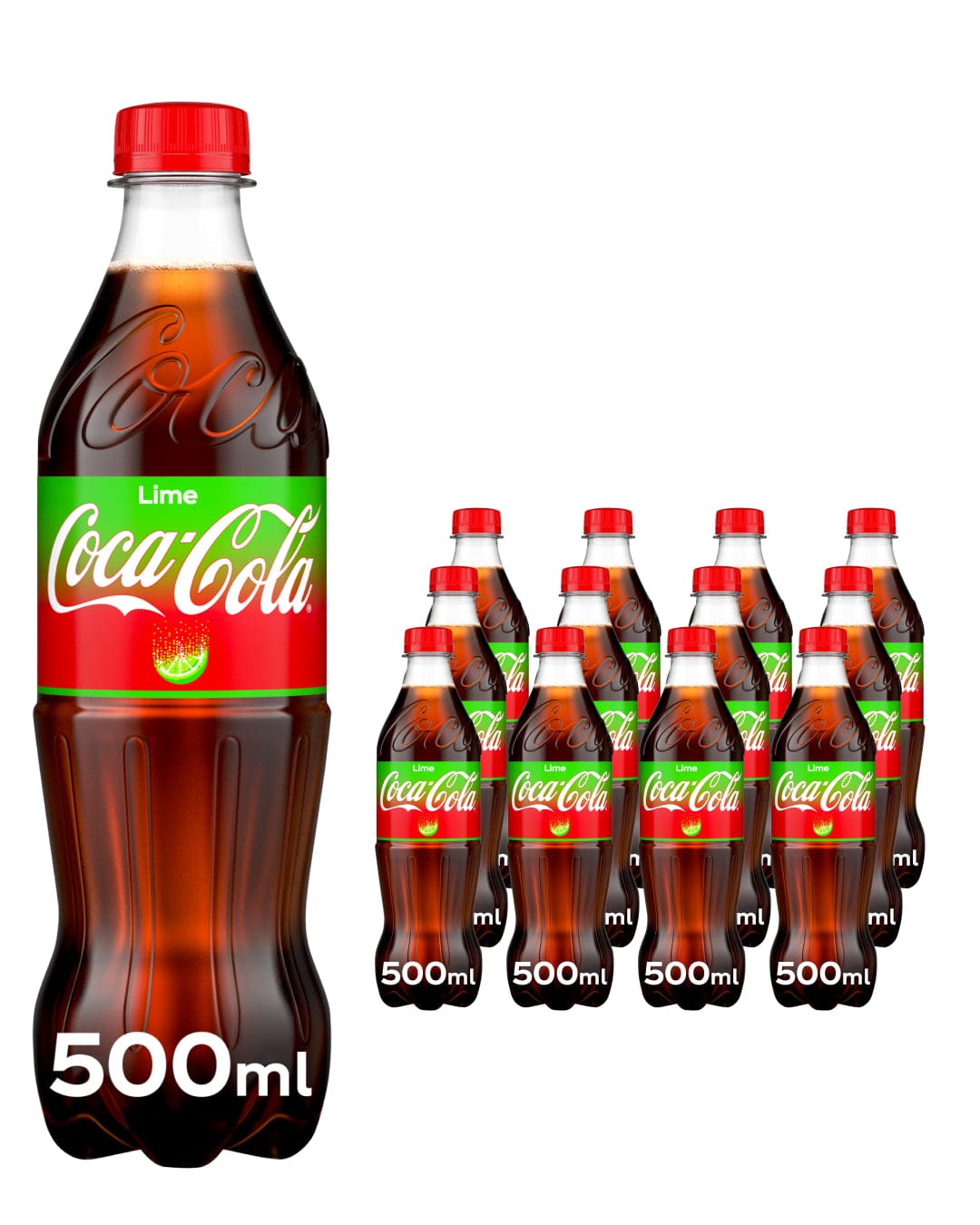 Coca Cola Lime Multipack, 12 x 500 ml Soft Drinks & Mixers