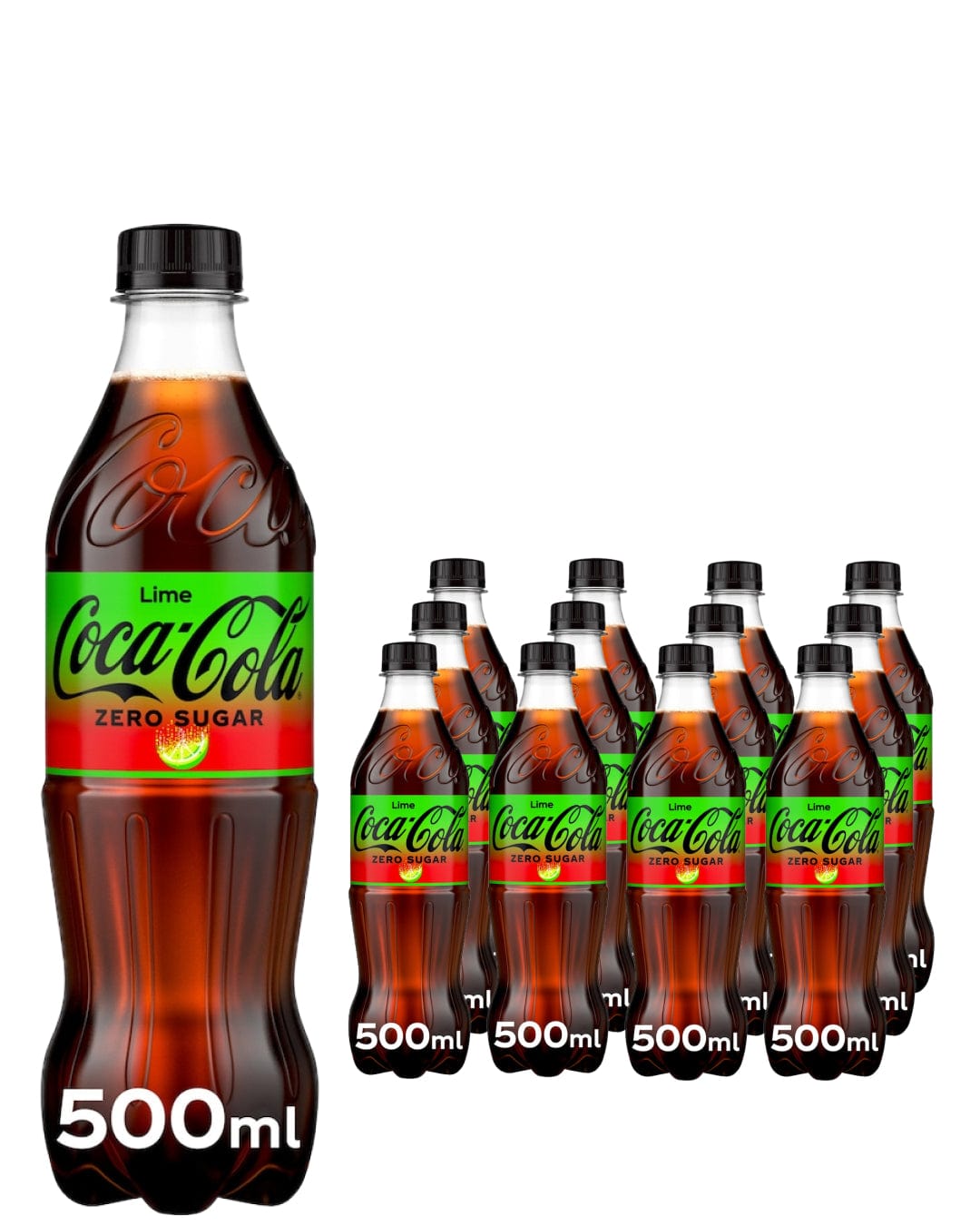 Coca-Cola Zero Sugar Lime Multipack, 12 x 500 ml Soft Drinks & Mixers