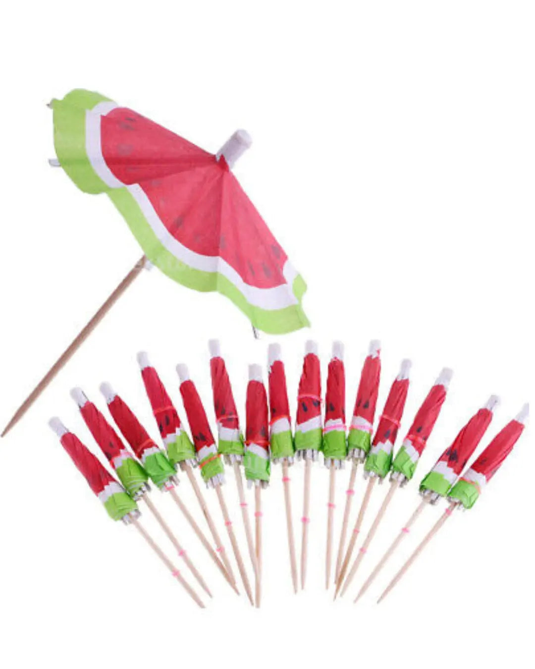Cocktail Umbrellas Watermelon Barware
