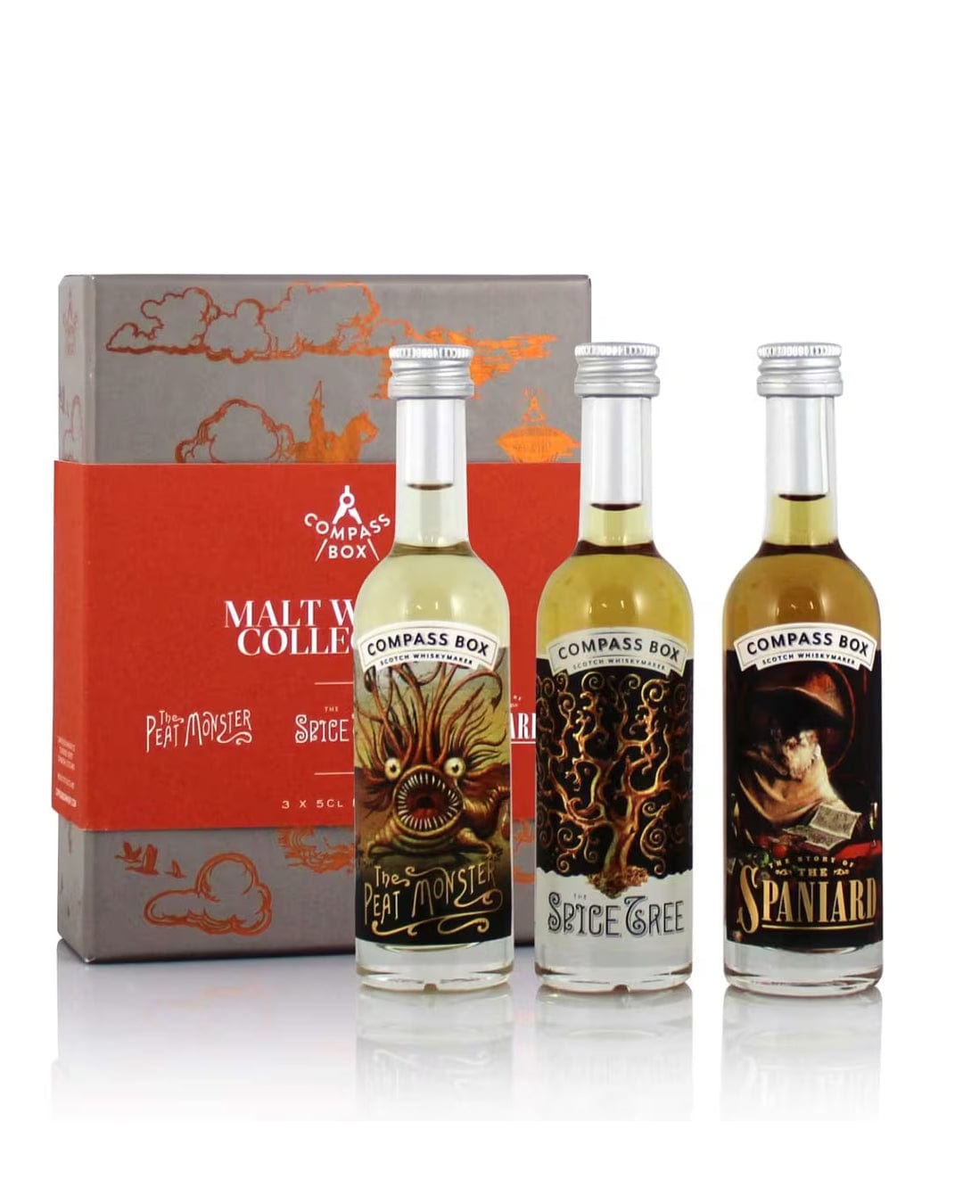 Compass Box Malt Whisky Collection, 3 x 5 cl Spirit Miniatures 5065000482503