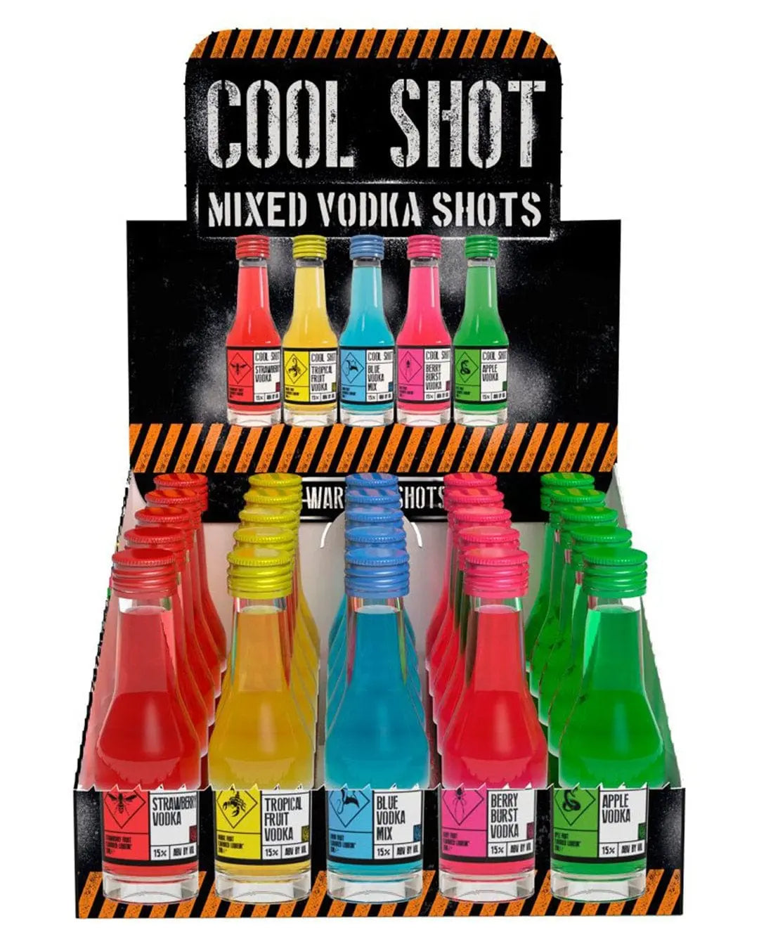 Cool Shot Mixed Vodka Shots, 25 x 20 ml Vodka