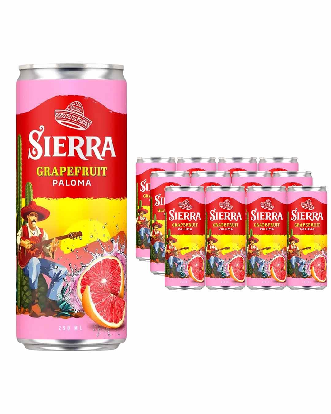 Sierra Grapefruit Paloma Premixed Drink Multipack, 12 x 250 ml