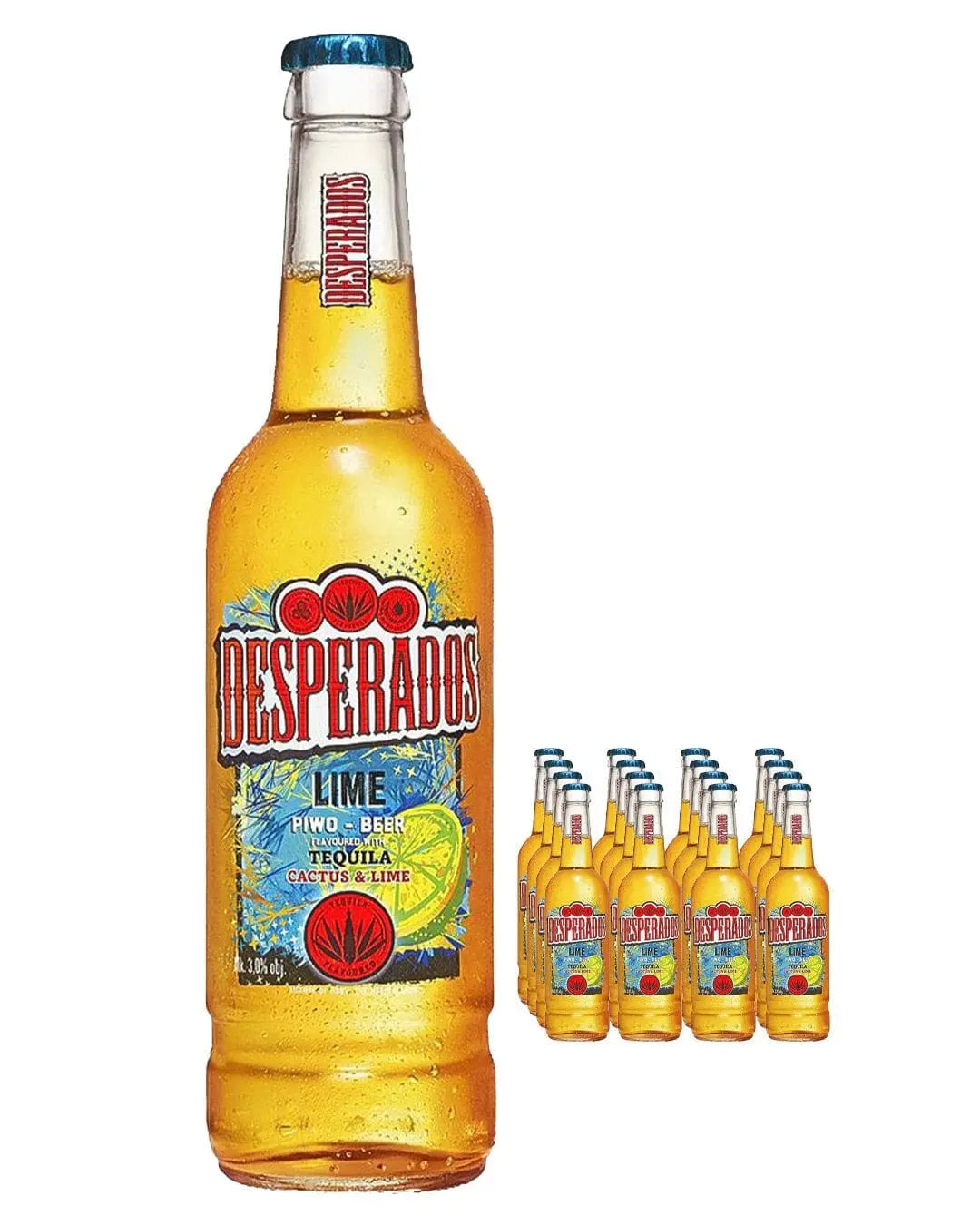 Desperados Lime Tequila Lager Beer Bottle Multipack, 12 x 400 ml Beer