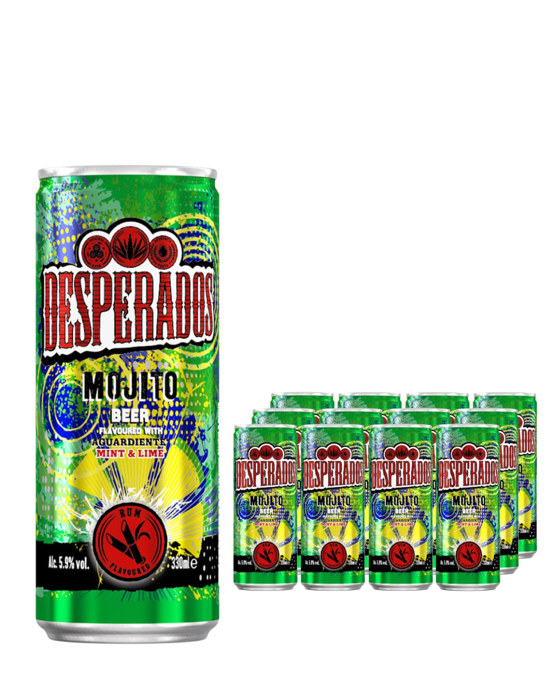 Desperados Mojito Can Mint & Lime Beer Multipack, 12 x 330 ml Beer