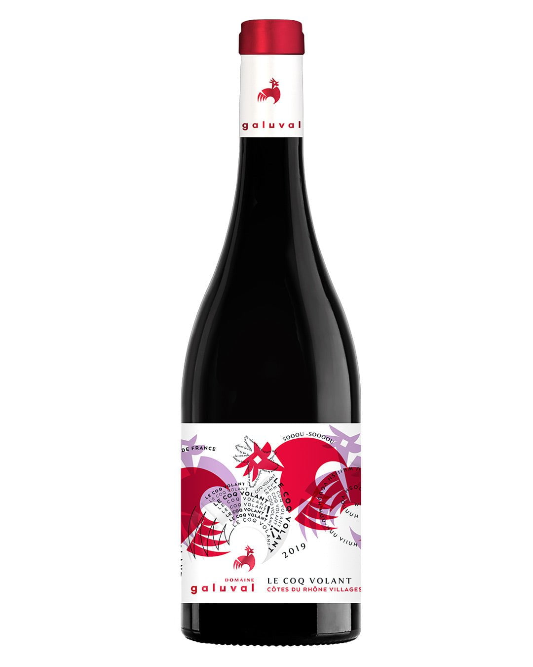 Domaine de Galuval Le Coq Volant Cotes du Rhone Villages Rouge, 75 cl Red Wine