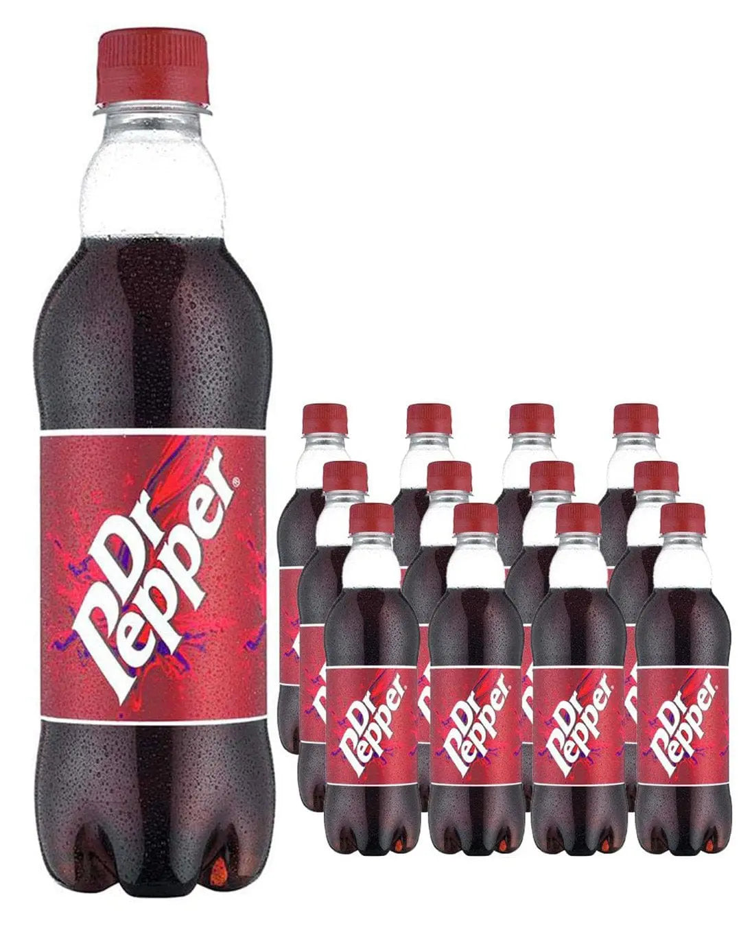Dr Pepper Plastic Bottle Multipack, 12 x 500 ml Soft Drinks & Mixers
