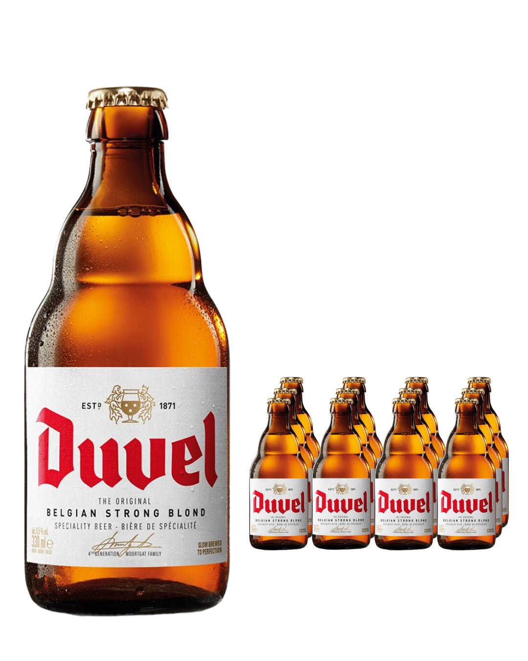 Duvel Belgian Strong Blond Beer Multipack, 12 x 330 ml Beer