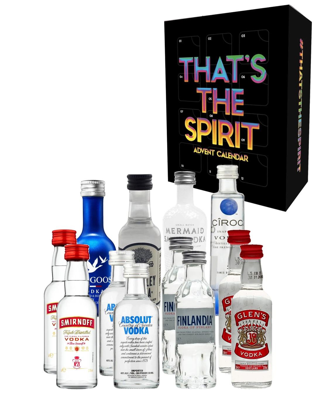 That's the Spirit Vodkas of the World Advent Calendar, 12 x 5 cl