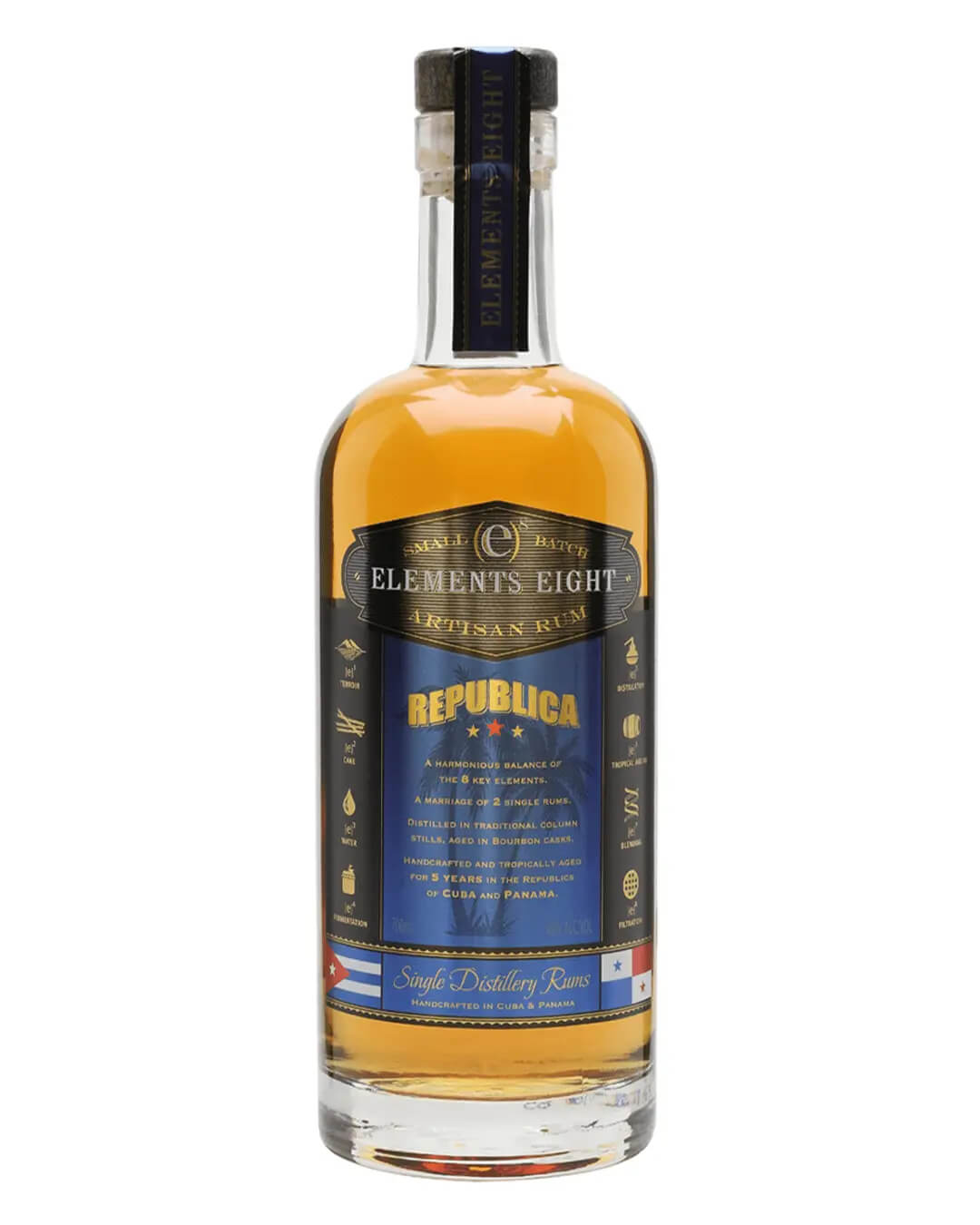 Elements Eight Republica Rum, 70 cl Rum 5060119770350