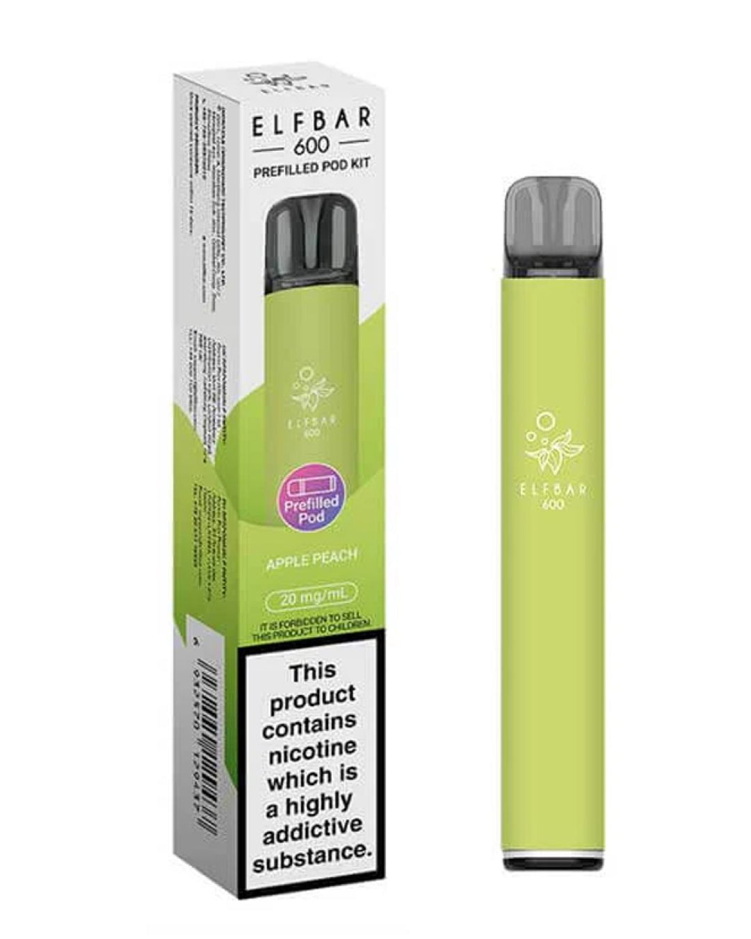 Elf Bar 600 Apple Peach Prefilled Pod Kit spirits