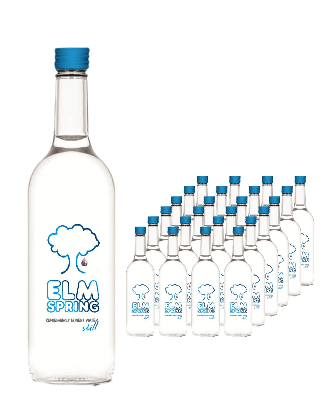 Elm Spring Still Water Glass Bottle Multipack, 24 x 330 ml Water