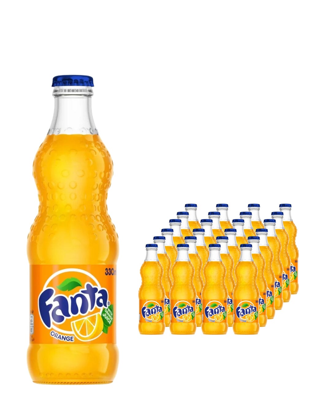Fanta Orange Glass Bottles Multipack, 24 x 330 ml Soft Drinks & Mixers