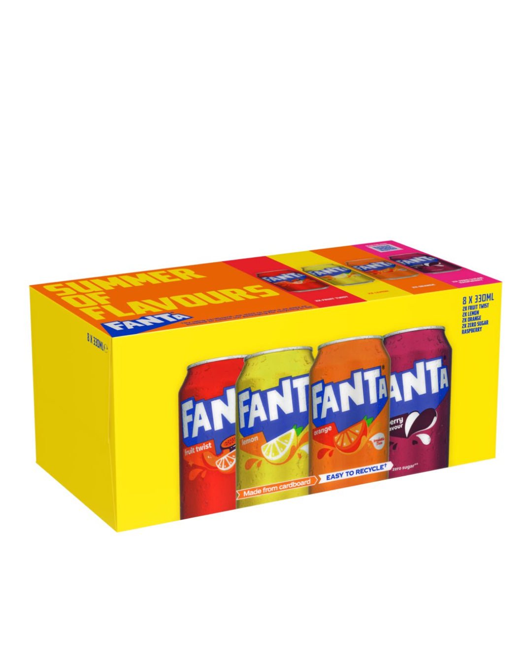 Fanta Variety Multipack, 8 x 330 ml Soft Drinks & Mixers