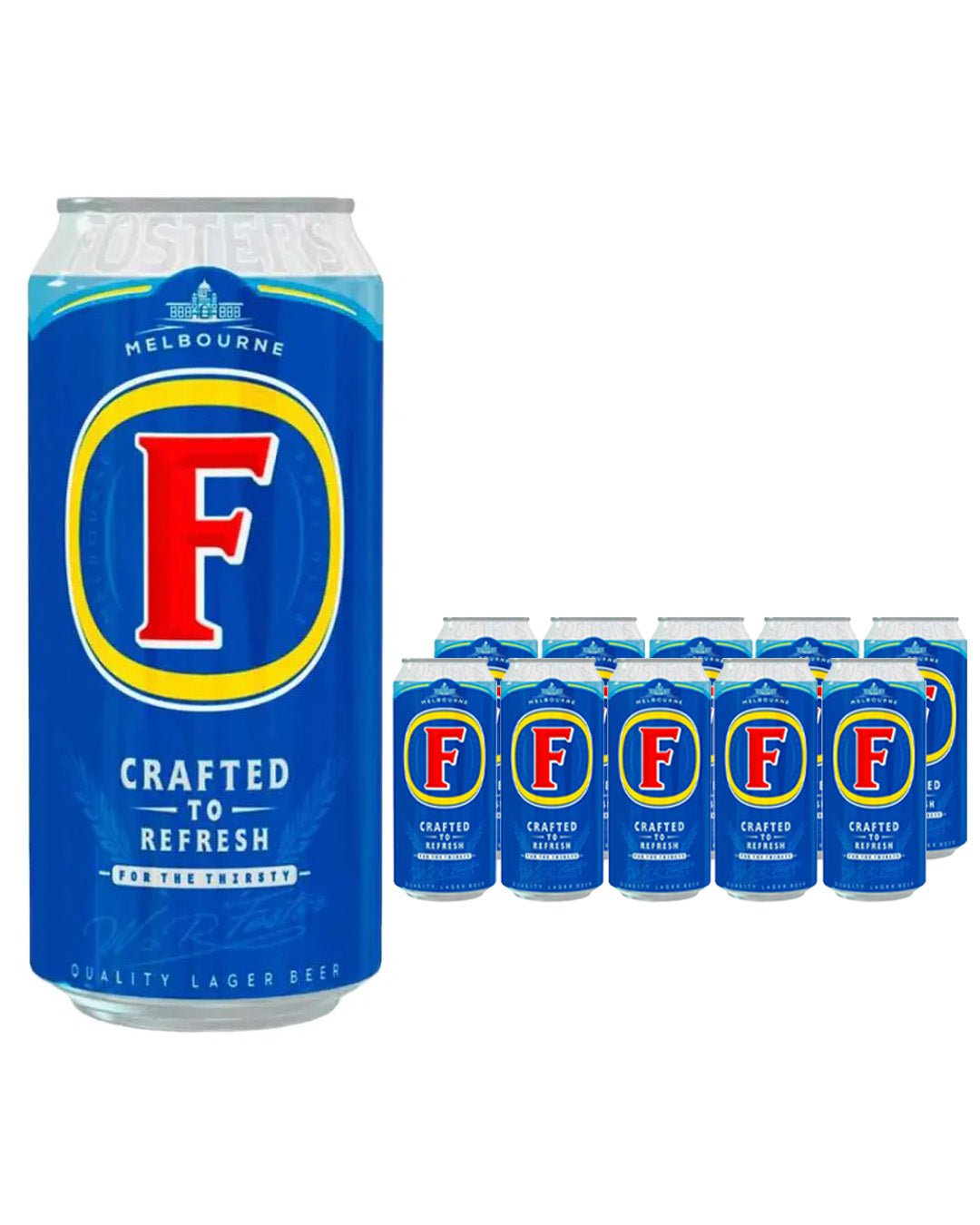 Foster's Melbourne Lager Beer Cans Multipack, 10 x 440 ml Beer