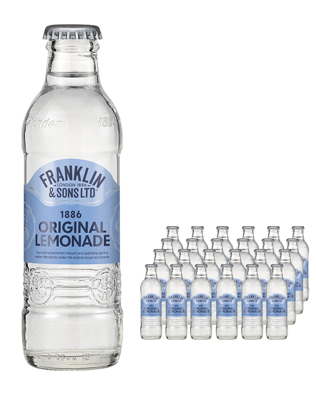 Franklin & Sons Premium Lemonade Multipack, 24 x 200 ml Soft Drinks & Mixers