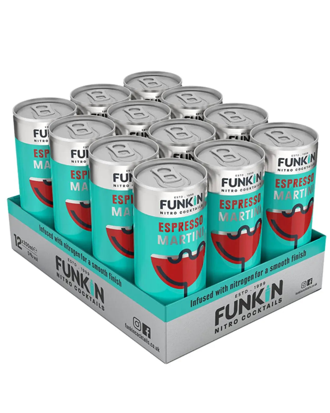 Funkin Nitro Espresso Martini Can, 1 x 200 ml Ready Made Cocktails 5060065301776