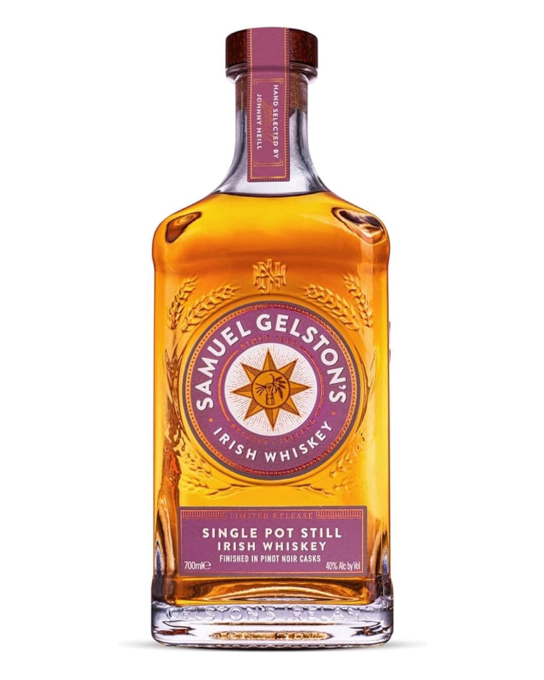 Gelston's Single Pot Still Pinot Noir Finish Irish Whiskey, 70 cl Whisky 5011166066521