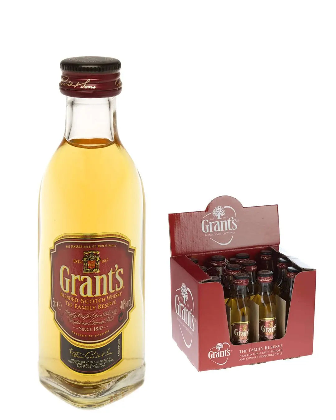 Grants Family Reserve Blended Whisky, 5 cl Miniature Spirit Miniatures 5010327200460