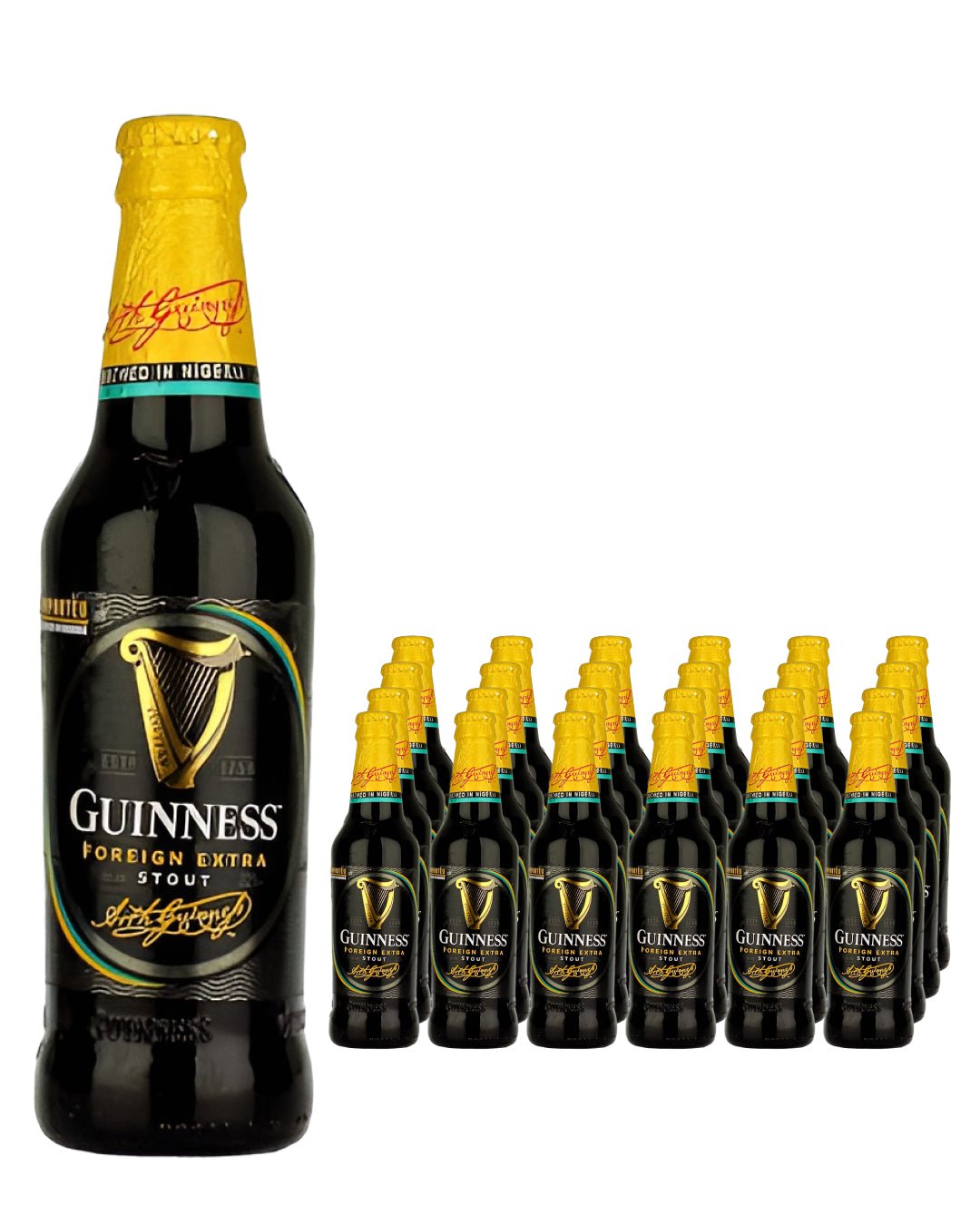 Guinness Nigerian Foreign Extra Stout Beer Bottle Multipack, 24 x 325 ml Beer 5039362000460
