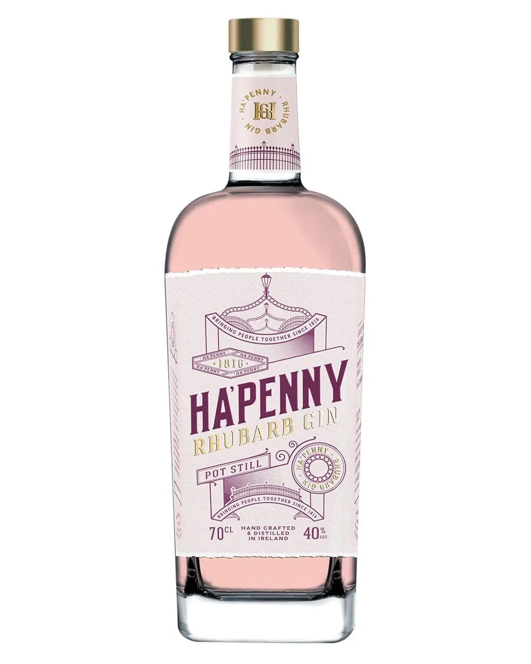 Ha'Penny Rhubarb Gin, 70 cl Gin 5391528372805
