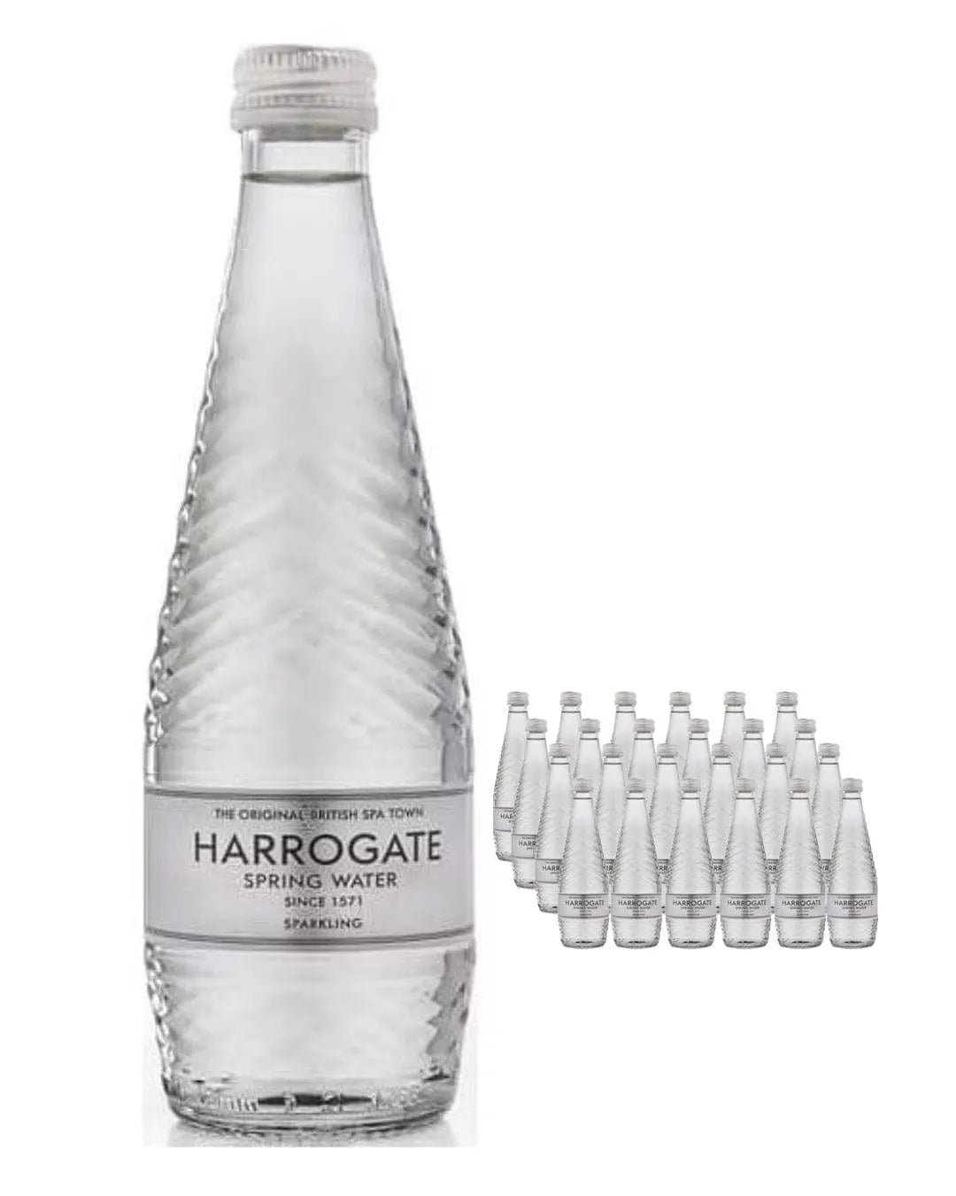 Harrogate Spring Sparkling Water Bottle Multipack, 24 x 330 ml Water