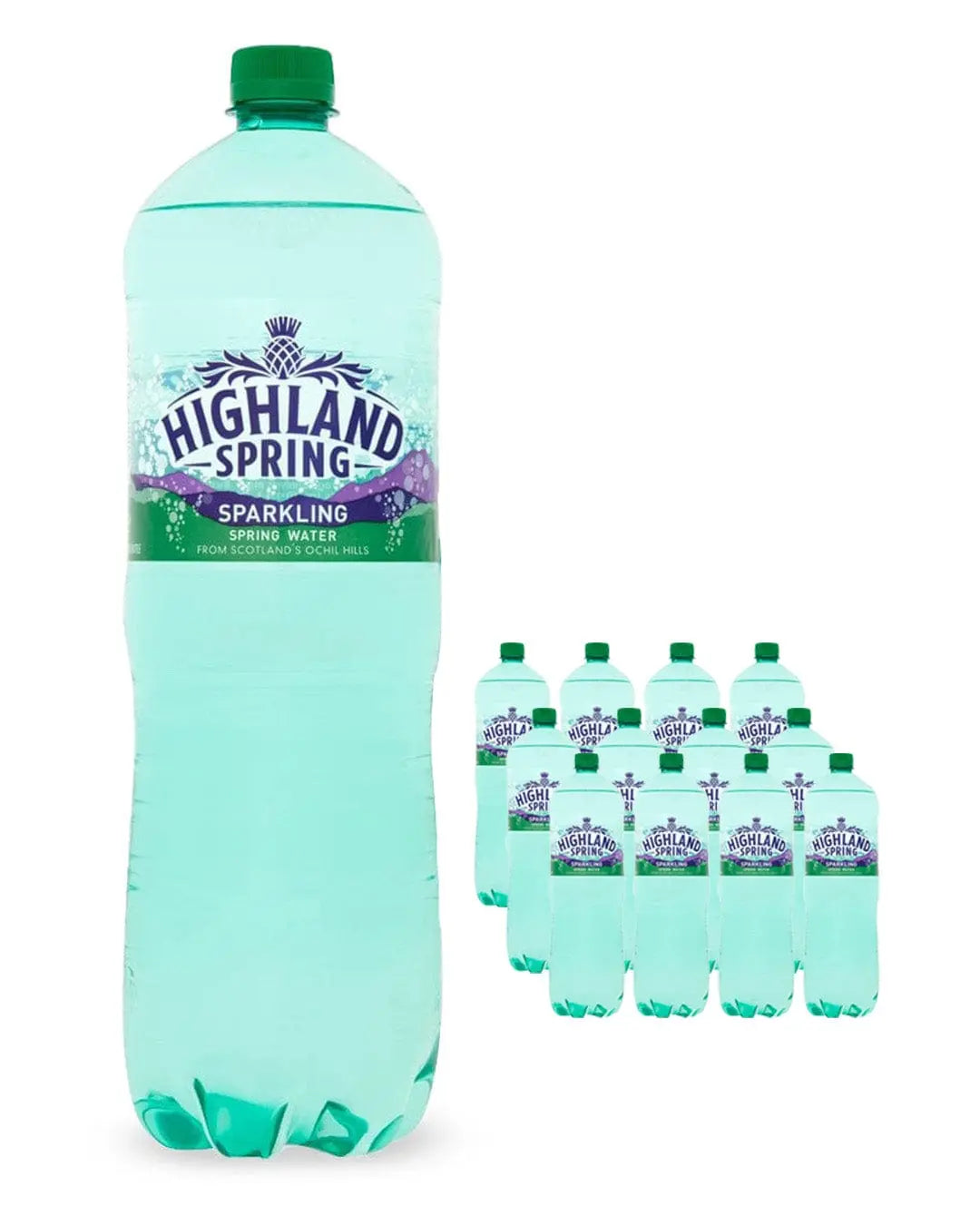 Highland Spring Sparkling Mineral Water Multipack, 12 x 1.5 L Water